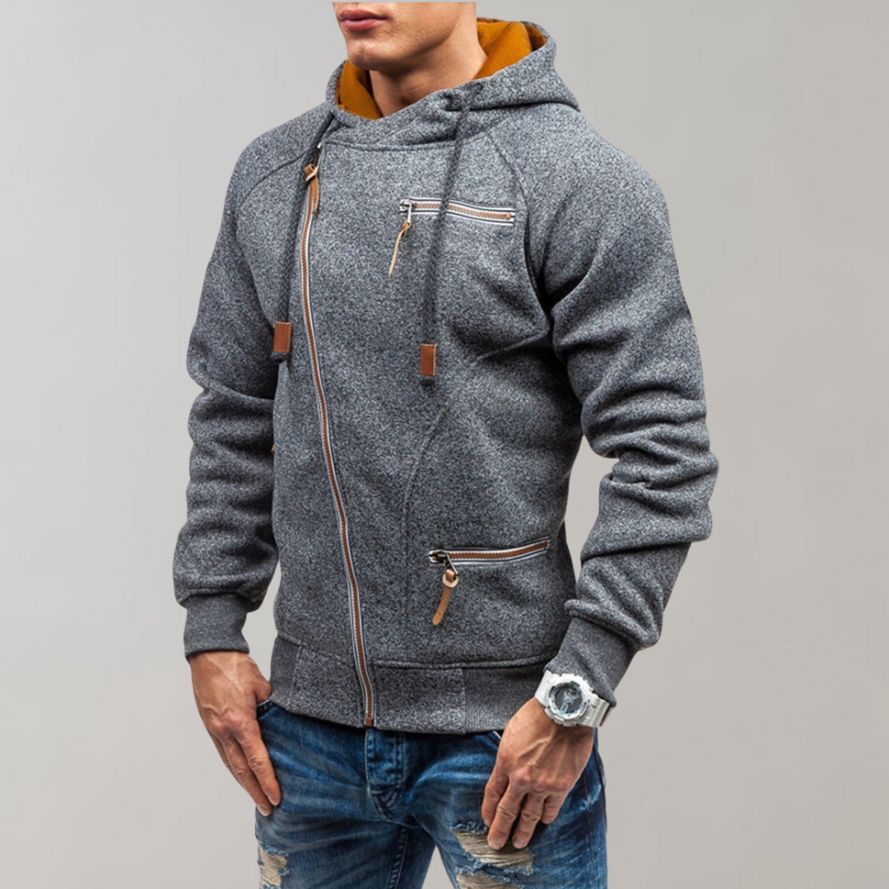 Heren Hoodie met Ritssluiting en Capuchon 6