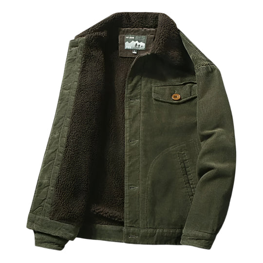 Heren Jas Corduroy Met Padded Binnenvoering Casual Katoen 0