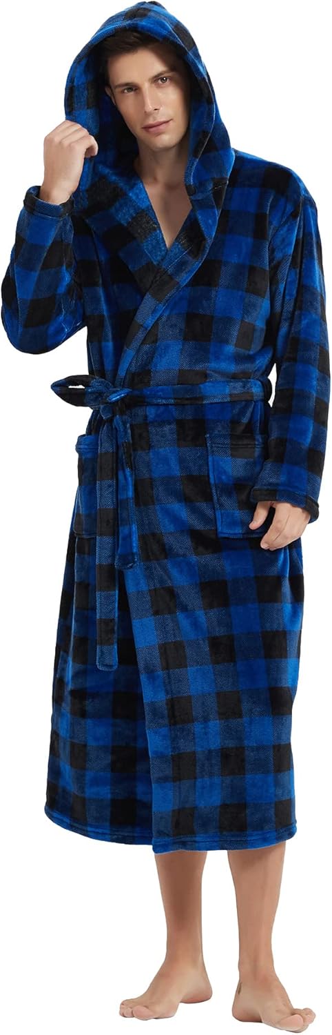 Heren Lange Badjas Fleece 10