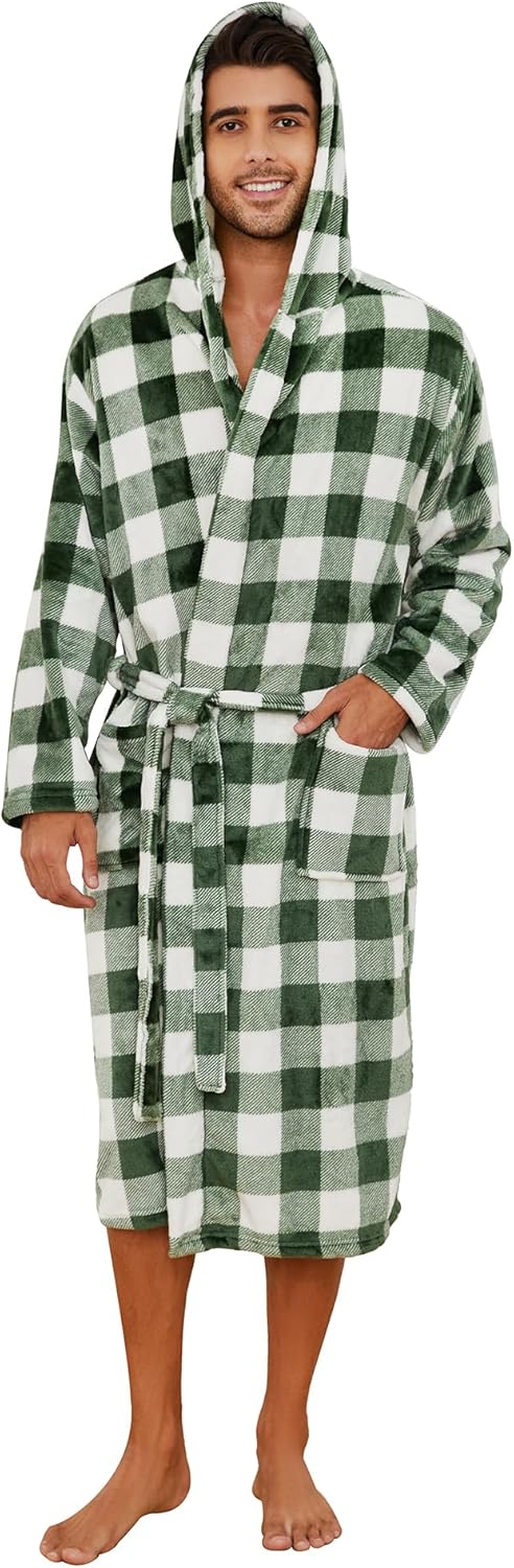 Heren Lange Badjas Fleece 11