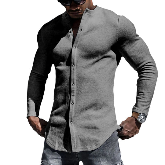 Heren Overhemd Ontspannen Stijl Casual 3