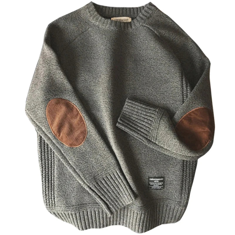 Heren Oversized Trui Gebreid Casual Winter Pullover 2