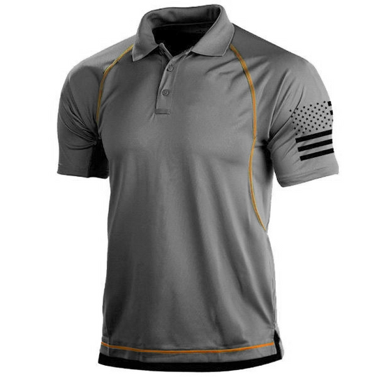 Heren Poloshirt Getailleerd Sportief met Ademend Ontwerp 2