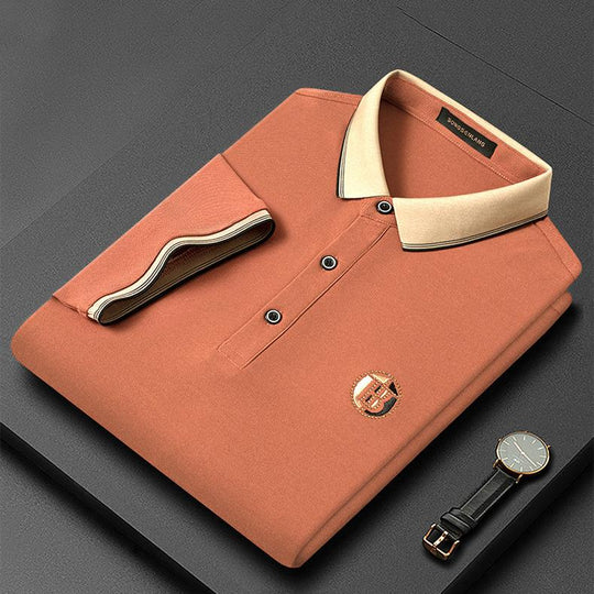 Heren Poloshirt Modern Fit Met Borduursel Casual Chic 1