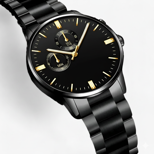 Heren Quartz Horloge Stijlvol Zwart 0