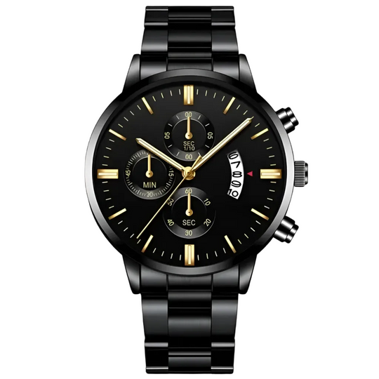 Heren Quartz Horloge Stijlvol Zwart 1