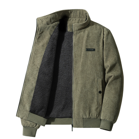 Heren Retro Fløjlsjakke met Tijdsloos Design 0