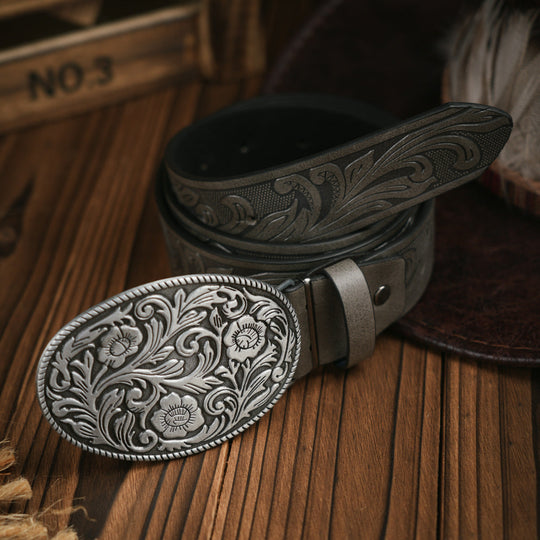 Heren Riem Westerse Stijl Met Robuuste Gesp 2