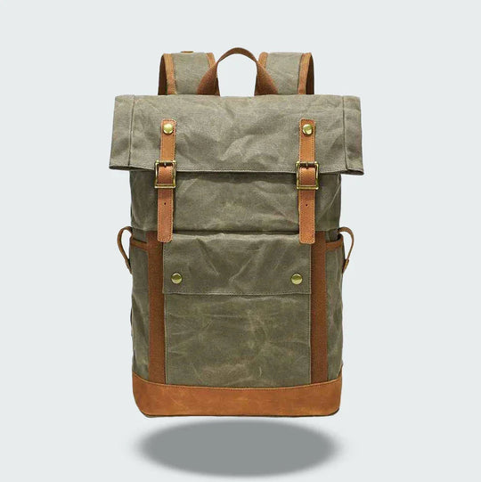 Heren Rugzak Roll-Top Vintage Stijl 1