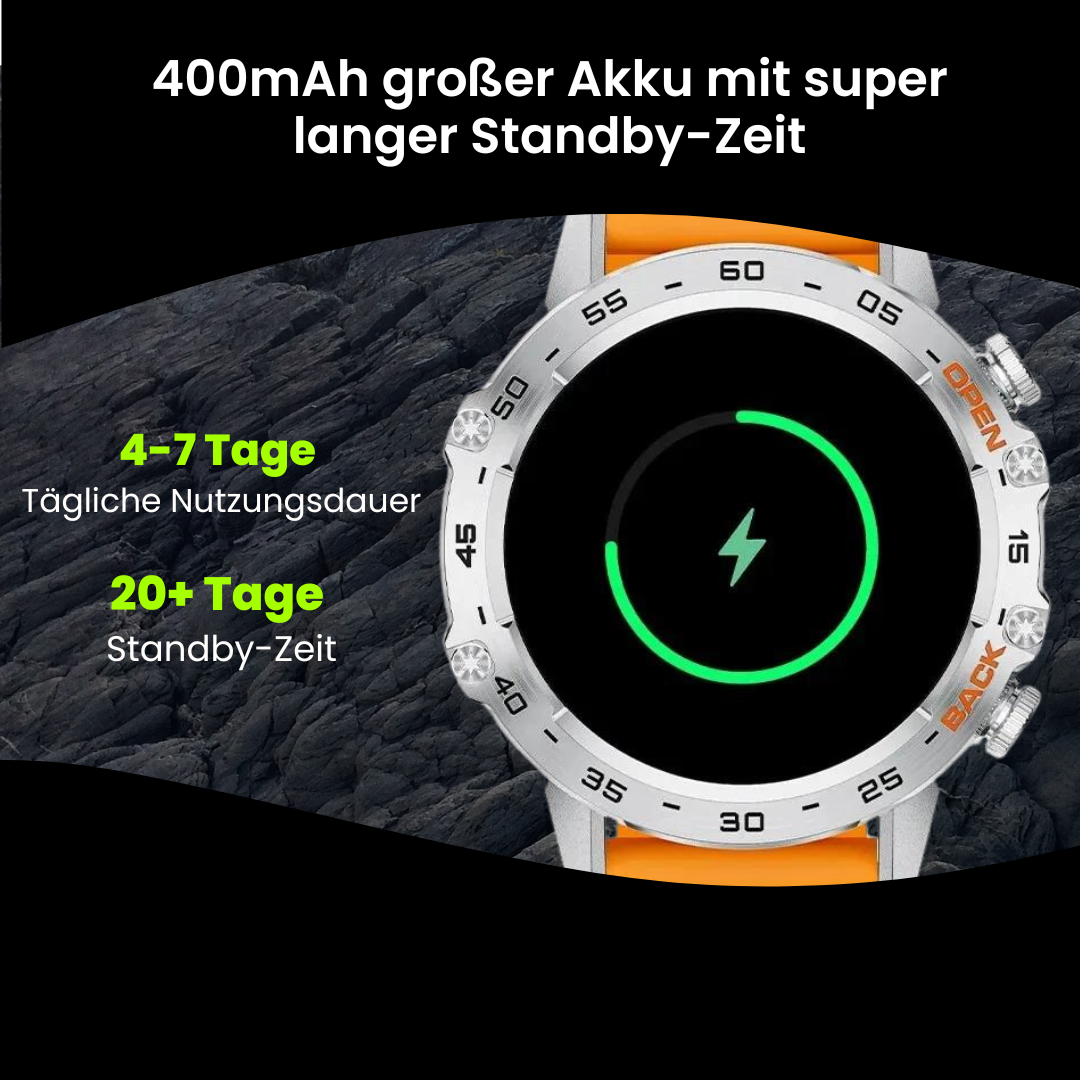 Heren Smartwatch Robuust met Hartslagmeter en GPS Navigatie 3