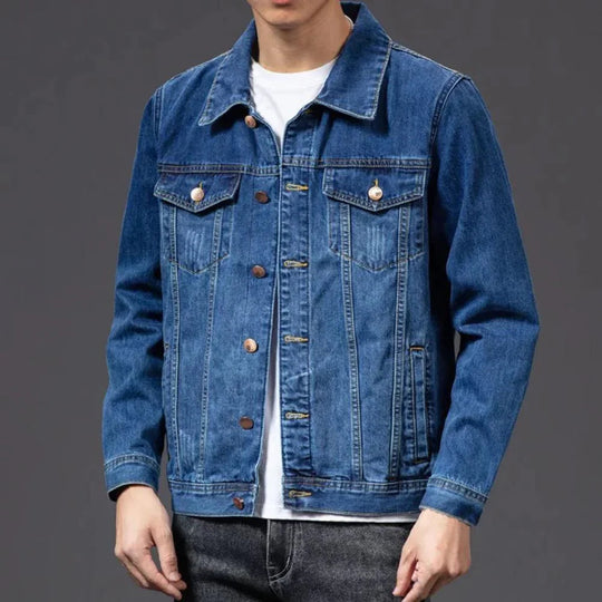 Heren Spijkerjack Vintage Stijl 1