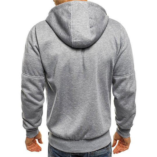 Heren Sweater met Rits en Capuchon 7