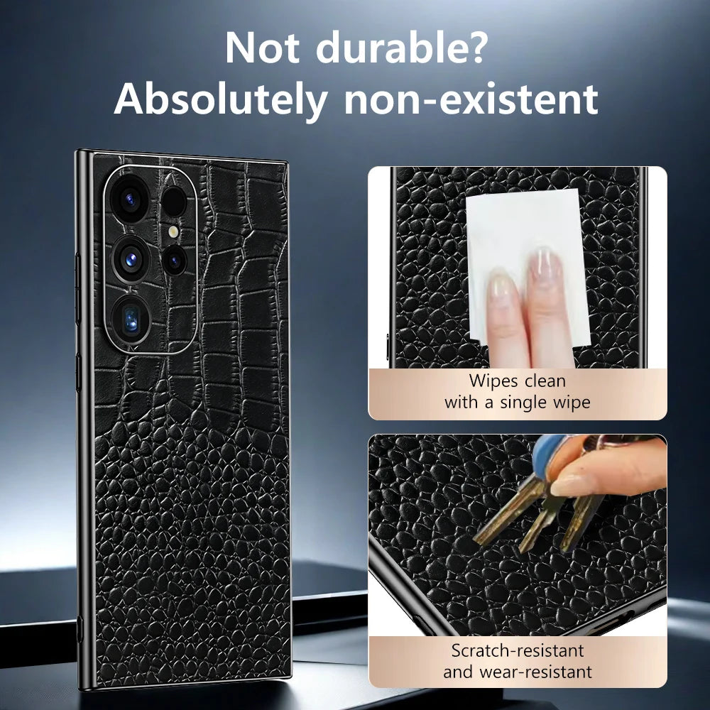 Heren Telefoonhoesje Luxe Design voor Samsung Galaxy S24/S25 3
