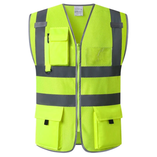 Heren Veiligheidsvest Reflecterend met Hoge Zichtbaarheid 0