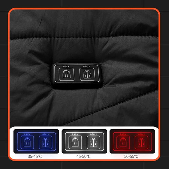 Heren Verwarmd Vest met 13 Verwarmingszones Modern Design 2