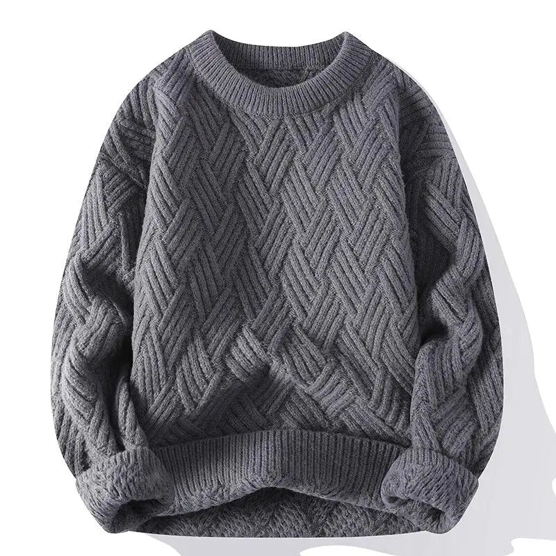 Heren Vintage Casual Trui Relaxed Fit Katoen 1