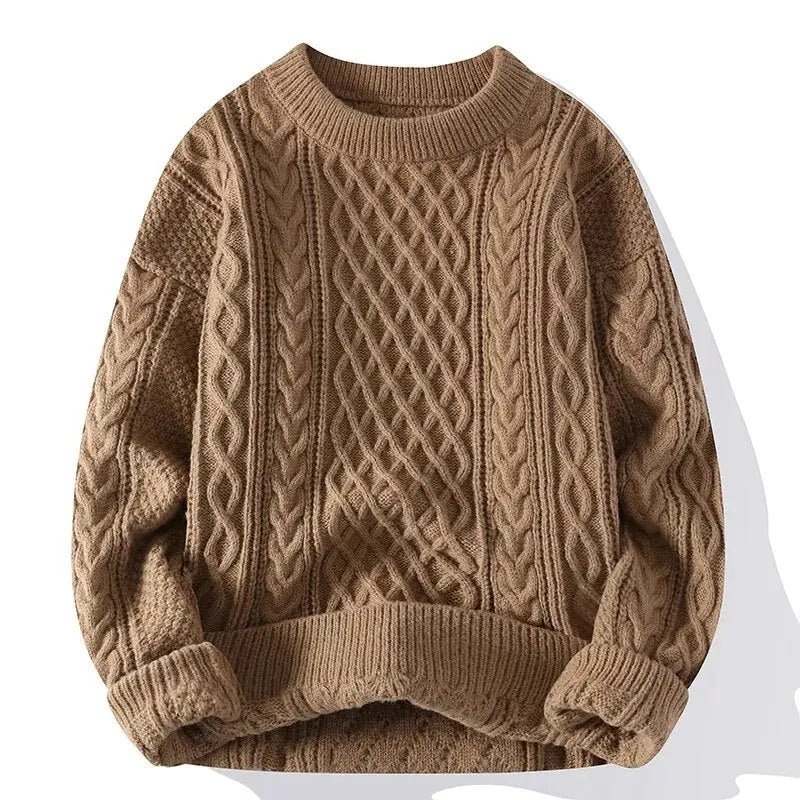 Heren Vintage Casual Trui Relaxed Fit Katoen 15
