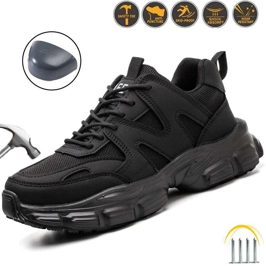 Heren Werkschoenen S3 Stalen Neus Sportief 0
