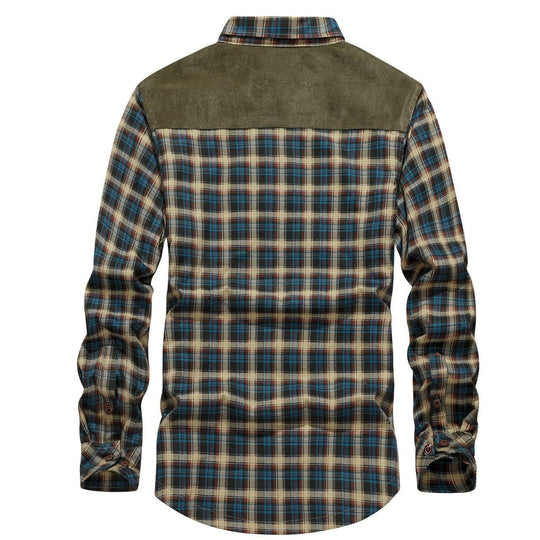 Heren Winterjas Casual Flanel Gevoerd Met Neppels 2