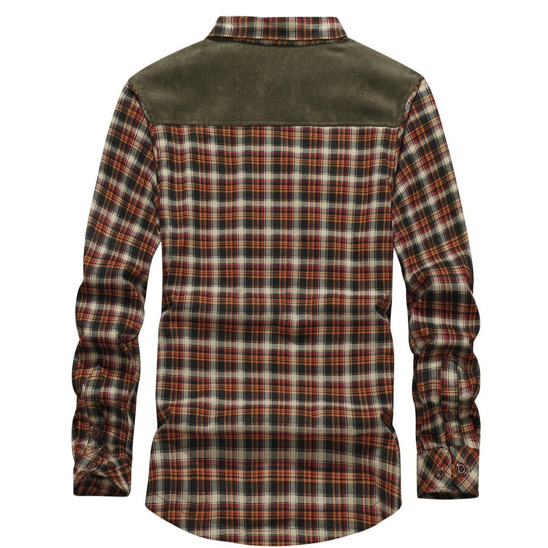 Heren Winterjas Casual Flanel Gevoerd Met Neppels 3