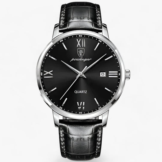 Herenhorloge met Leren Band en Quartz Uurwerk 5