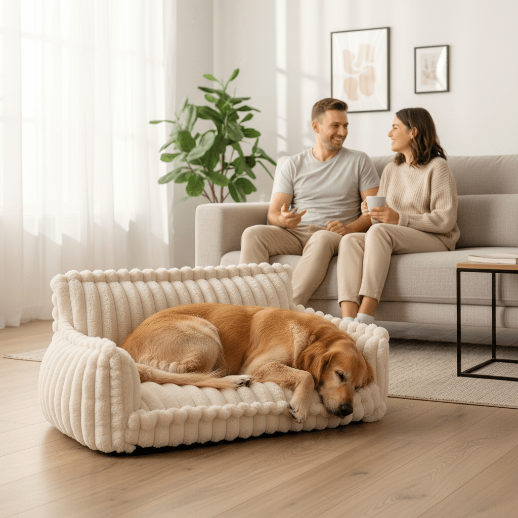 Hondensofa voor huisdieren met verhoogde hoofdsteun 1