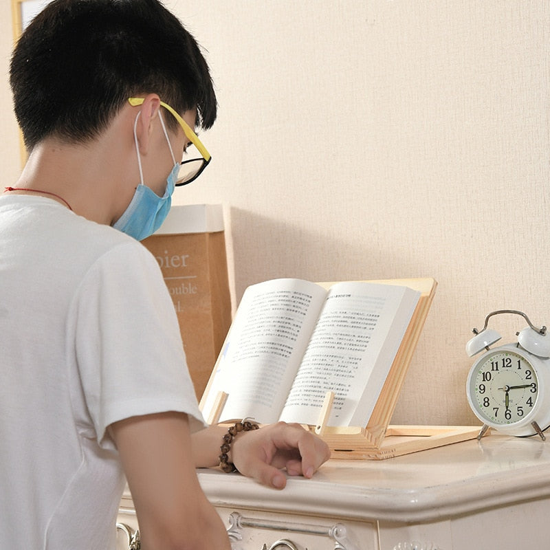 Houten Boekenhouder Multifunctioneel 3