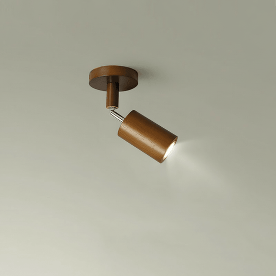 Houten LED Plafondlamp Minimalistisch Verstelbaar 12