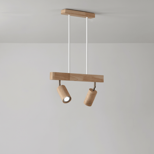 Houten LED Plafondlamp Minimalistisch Verstelbaar 13