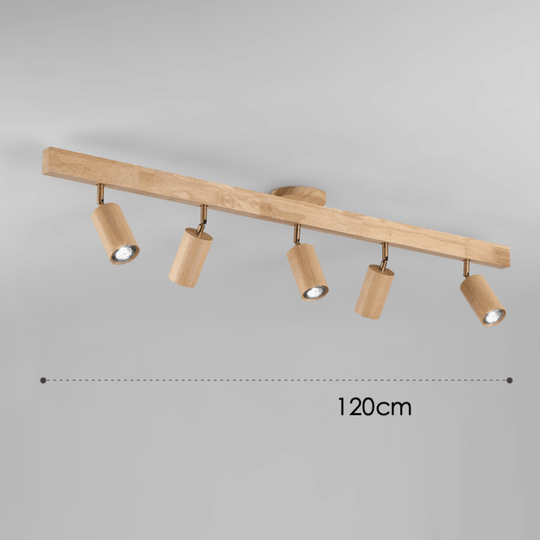 Houten LED Plafondlamp Minimalistisch Verstelbaar 8