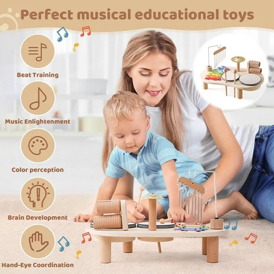 Houten Muziekstation voor Kinderen - MelodyMaker 3