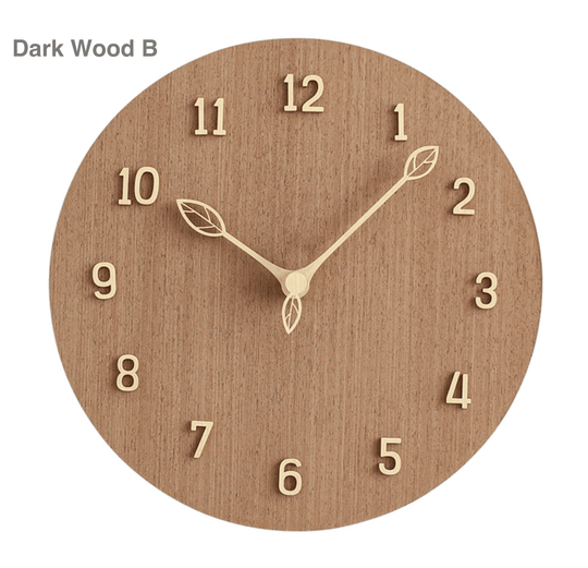 Houten Wandklok Creatief Ontwerp 5