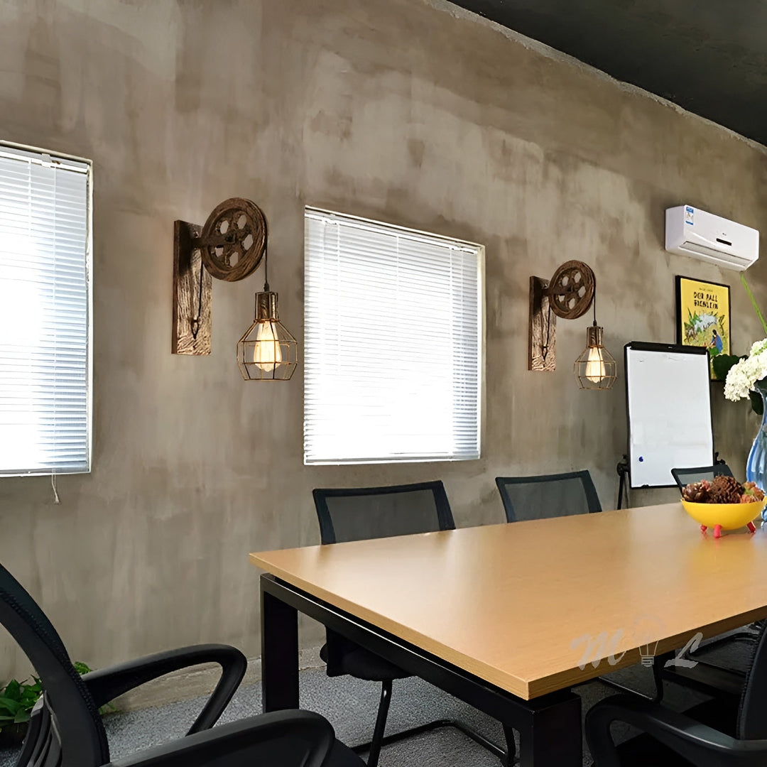 Industriële Wandlamp LED Vintage Stijl voor Binnen - Muurlamp met Robuust Ontwerp 7
