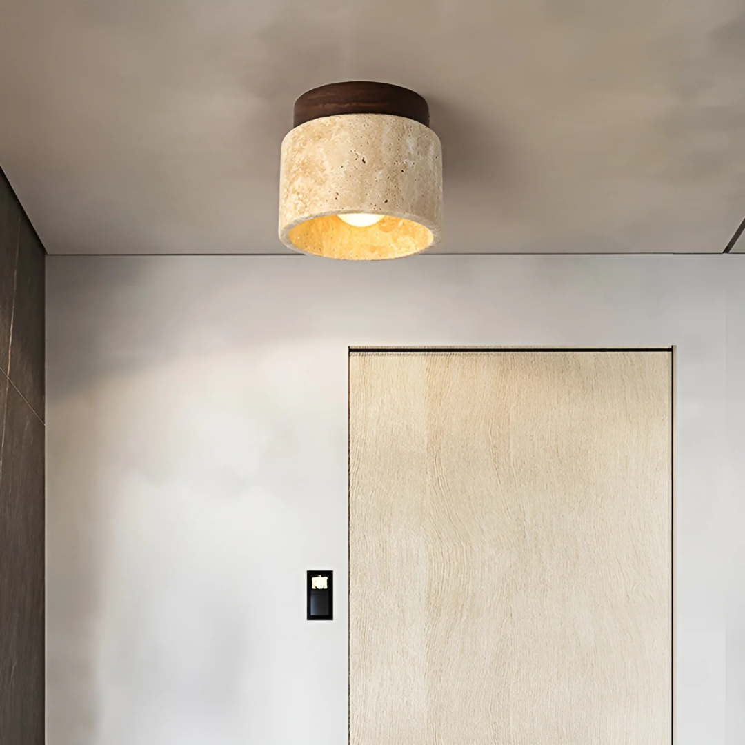 Japanse Plafondlamp Met Rustieke Charmante Stijl 1