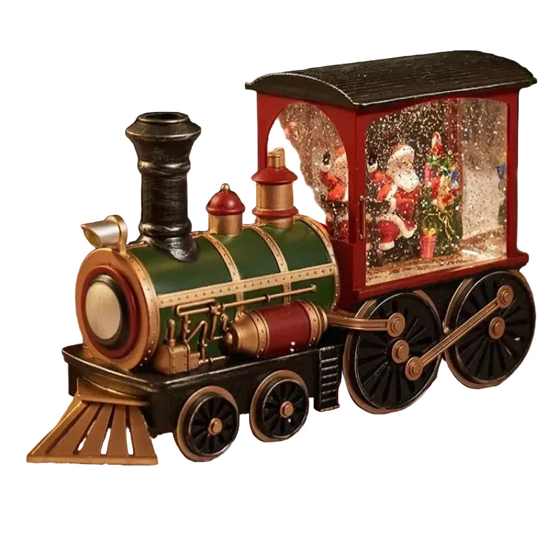 Kerstdecoratie Verlichte Trein met Sneeuweffect 0