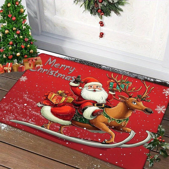 Kerstdeurmat Decoratief met Vrolijk Ontwerp 8