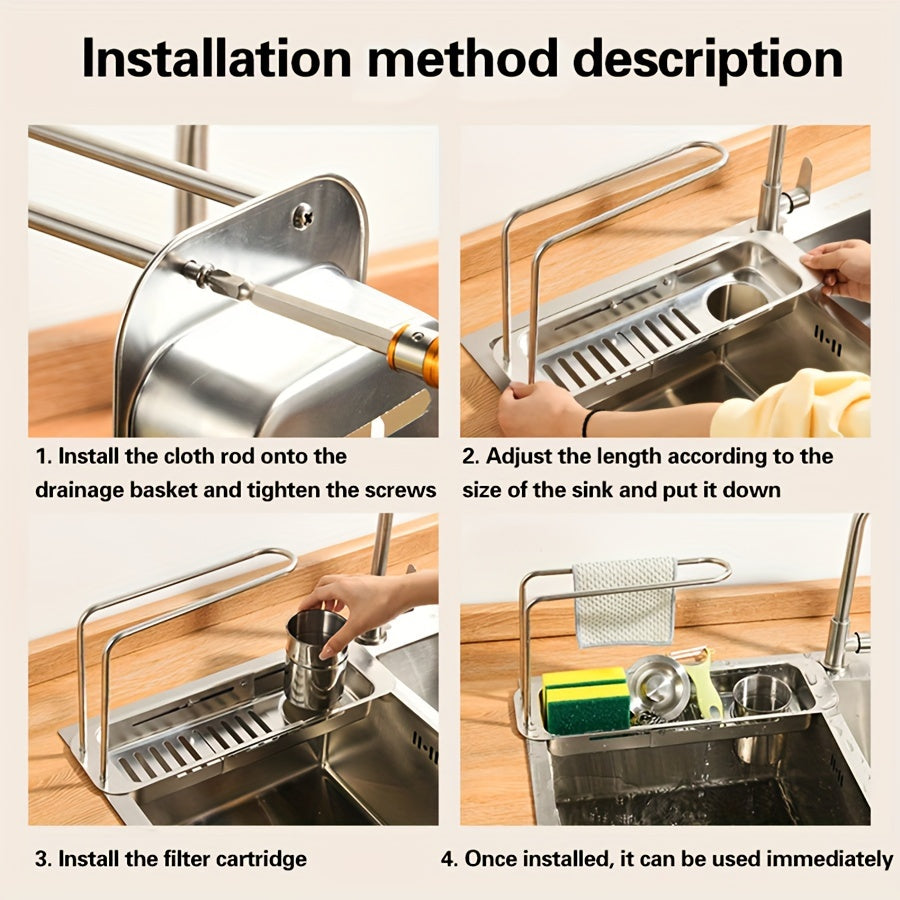 Keuken Organizer Verstelbaar RVS 3