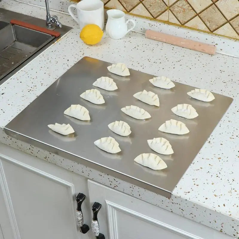 Keuken Snijplank RVS met Antislip Onderzijde 2