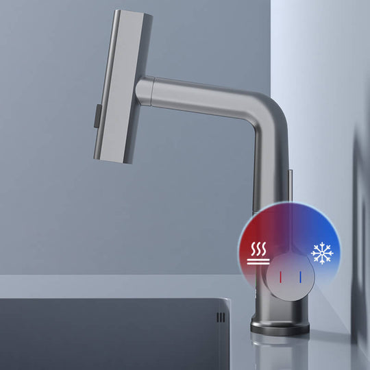 Keuken en Badkamer Kraan 360° Draaibaar met LED Temperatuurdisplay 8