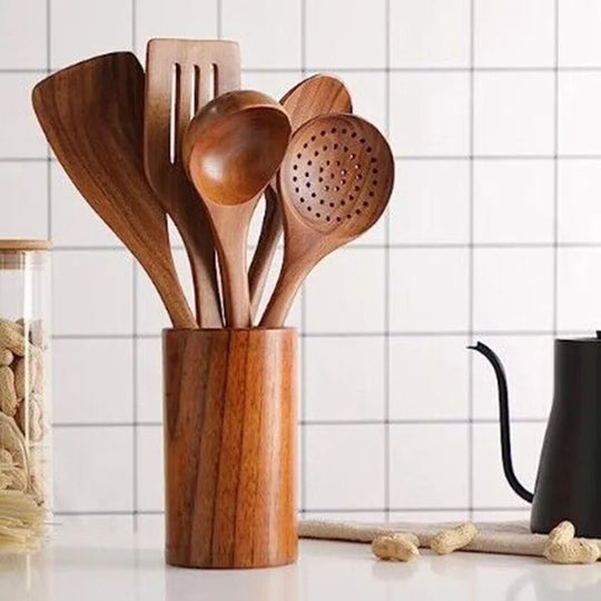 Keukenset van Teakhout met Tijdloos Ontwerp 8