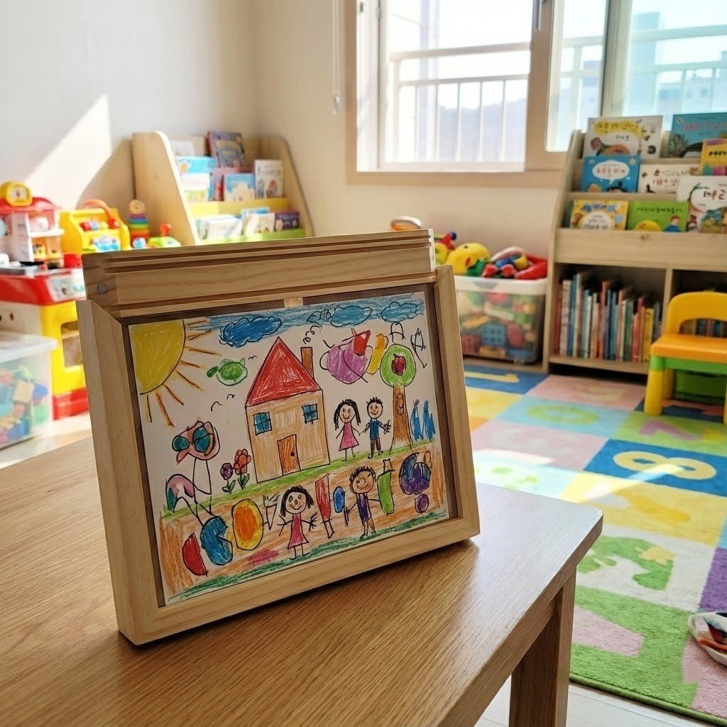 Kinder Displayframe met Opbergfunctie voor Kunstwerken 2