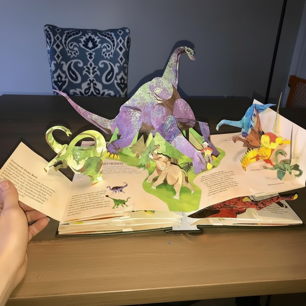 Kinderen 3D Pop-upboek Dinosaurussen Avontuur Interactief Educatief 2