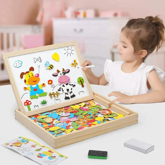 Kinderen Dubbelzijdige Tekentafelset Creatief Speelgoed 1