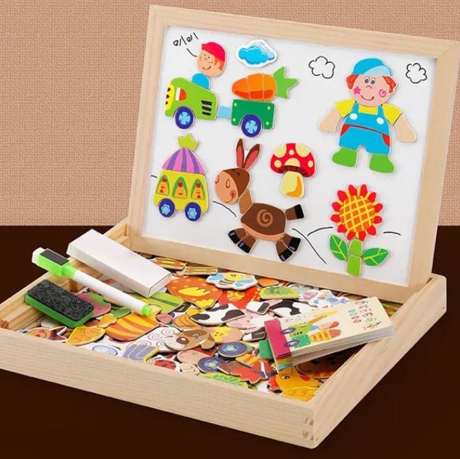 Kinderen Dubbelzijdige Tekentafelset Creatief Speelgoed 6