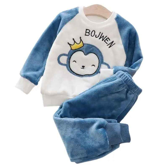 Kinderen Fleece Pyjama Set voor Winter 2