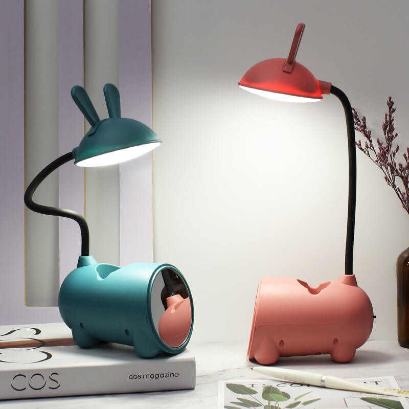Kinderen LED Touchlamp Konijn Design met Penhouder 2