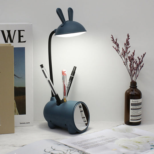 Kinderen LED Touchlamp Konijn Design met Penhouder 9