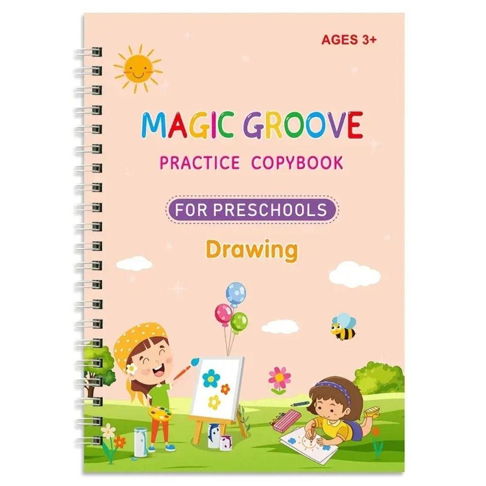 Kinderen Leerwerkboeken Set van 4 voor Creatief Leren en Ontwikkelen 0