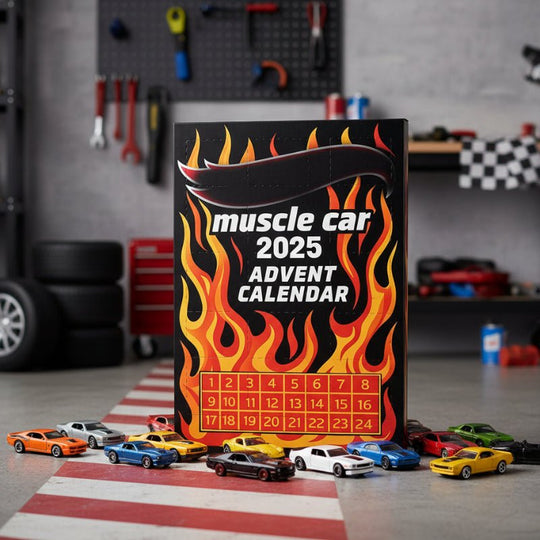 Kinderen's Adventskalender met 24 Miniatuurauto's 0