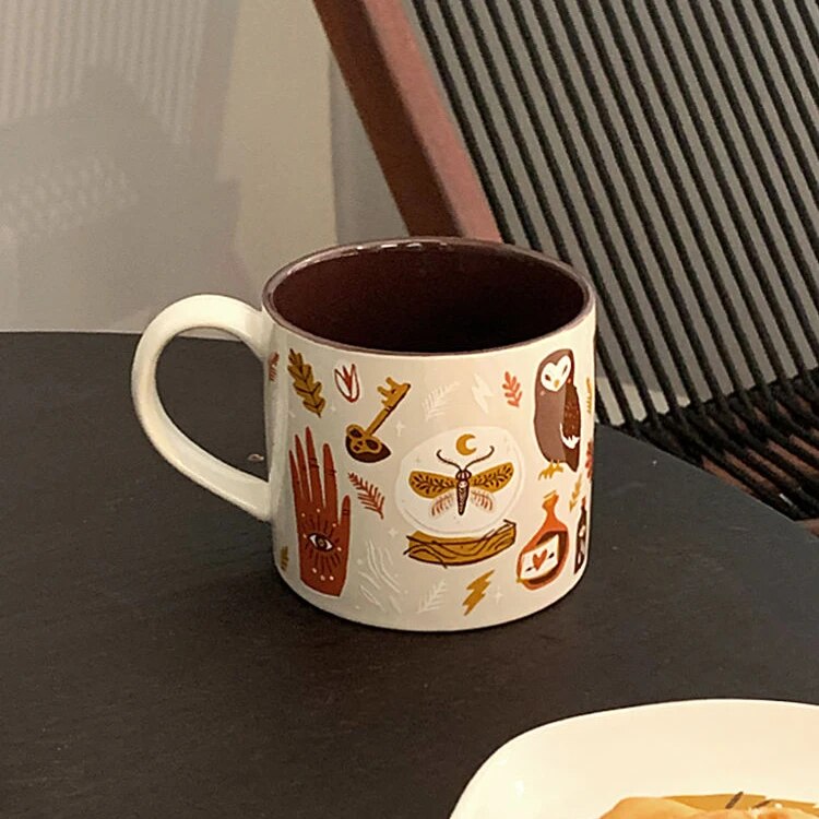 Koffiemok Fantasierijk Ontwerp Met Hemelwezens 3